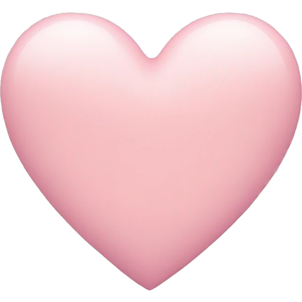 Pastel pink heart  emoji