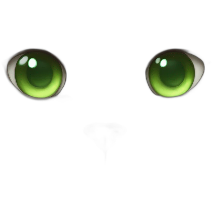 Fluffy White cat with big Green eyes and Nice stare emoji