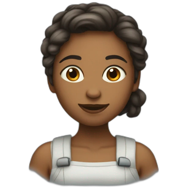 Une fille qui rigole emoji