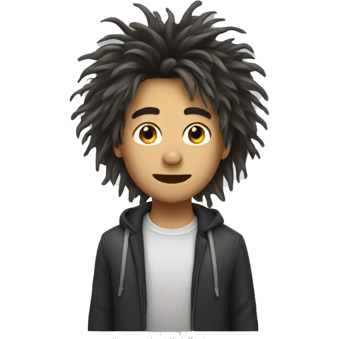 Messy hair emoji