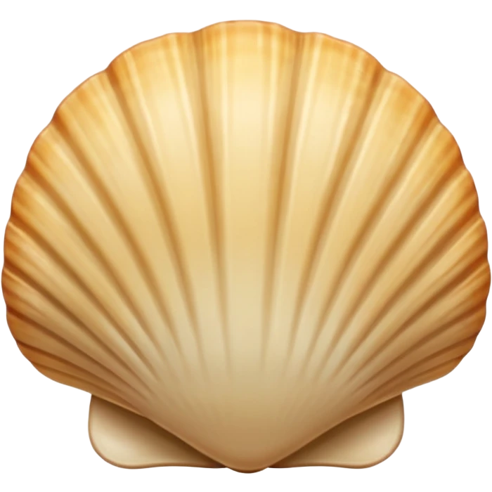 light beige shell emoji