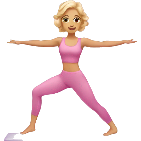 pilates pink aesthetic emoji