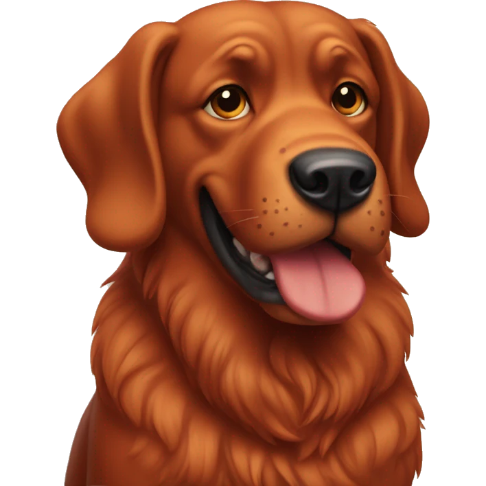 Big red dog emoji