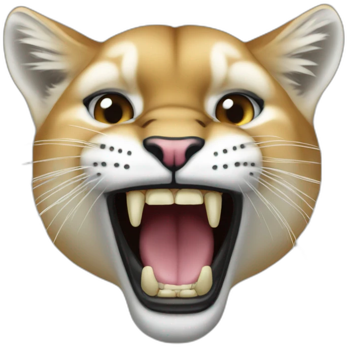 Gnashing teeth puma emoji