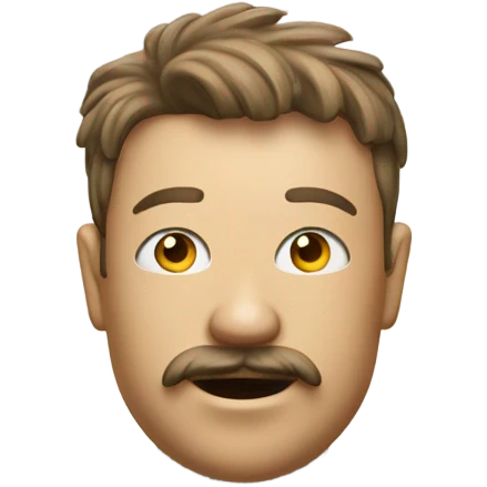 toilet with a head emoji