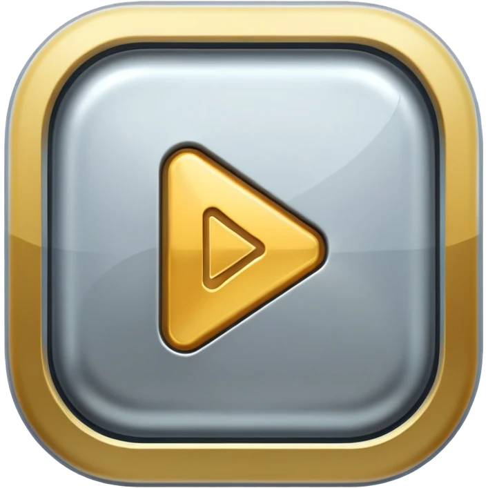 play button silver emoji