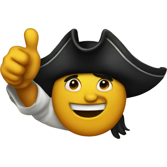 pirate thumbs up emoji