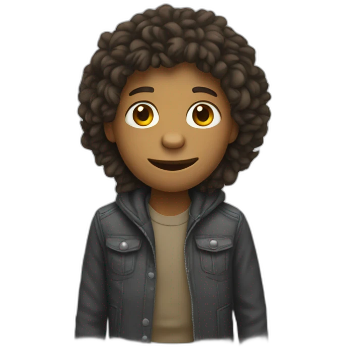 singe avec un humain emoji