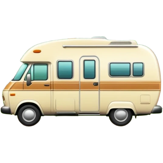 camping car parked in a forest emoji