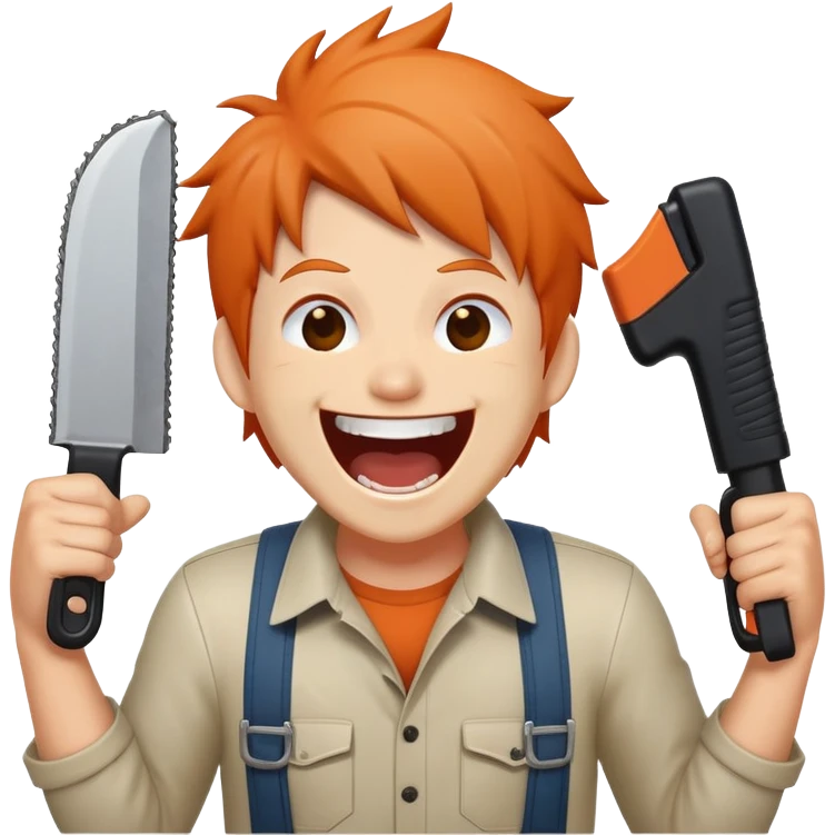 Почито из человека бензопилы смеётся до слёз emoji
