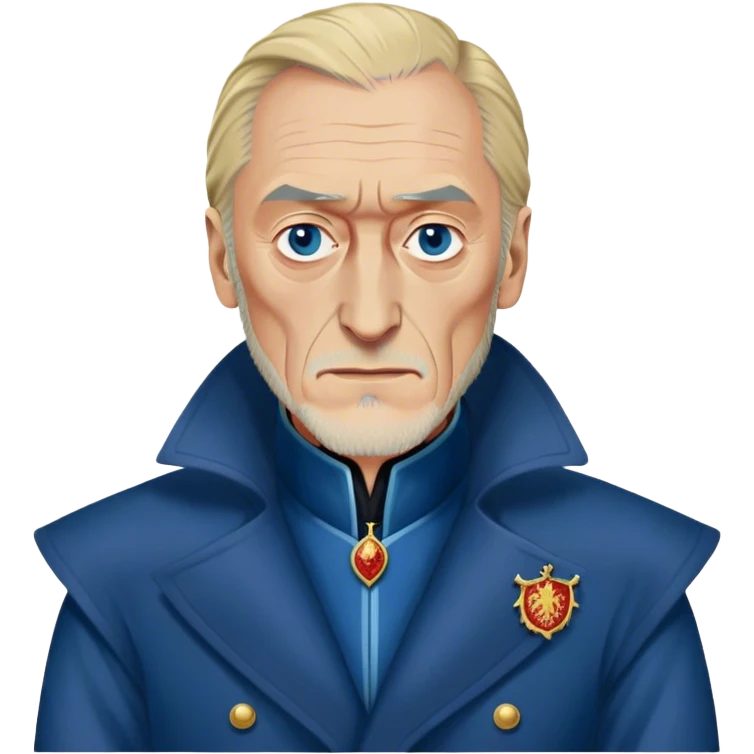 Tywin Lannister from game of thrones, blue coat emoji