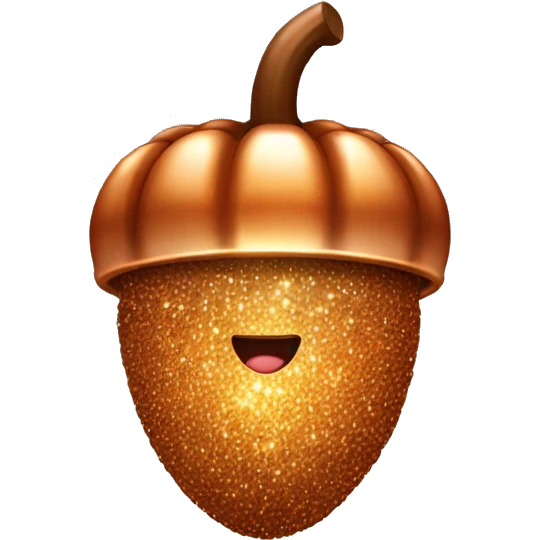 sparkling copper Acorn emoji