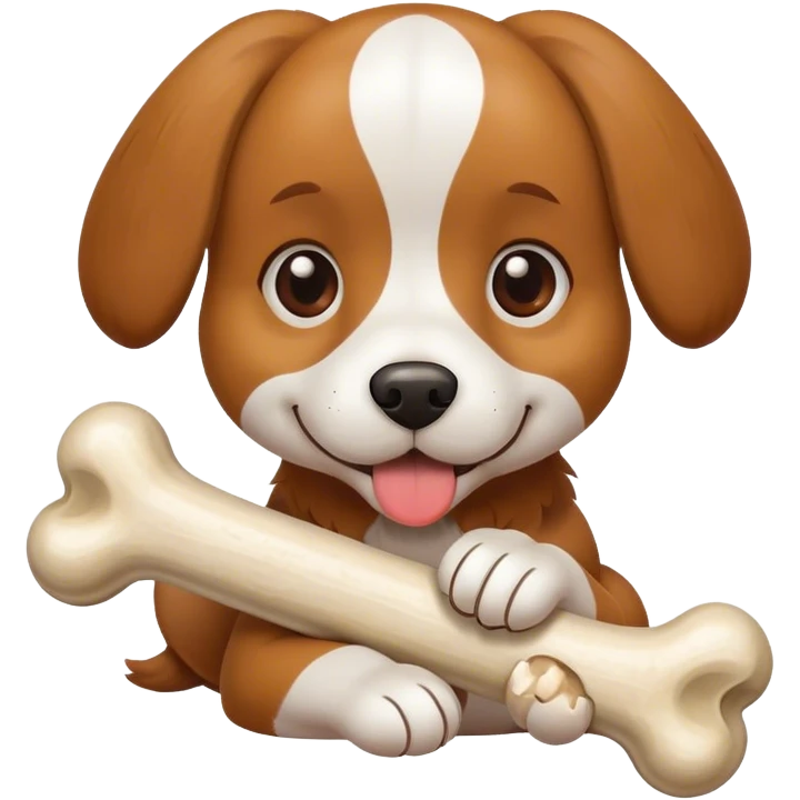 doggy with bone emoji