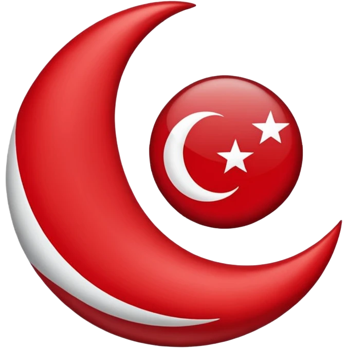 🇹🇷Let it be like this flag, but let the red areas be blue and the white areas remain white. emoji