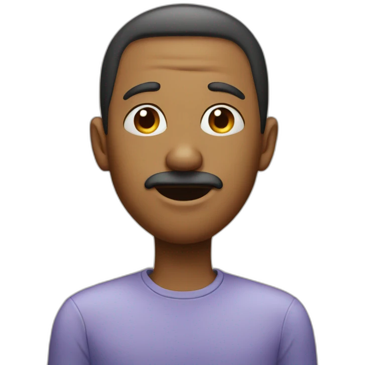 Human with big nose emoji