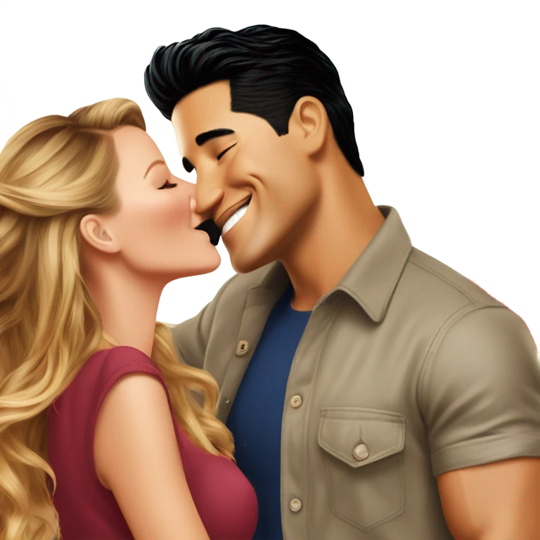 Mario Lopez kissing Blake lively emoji