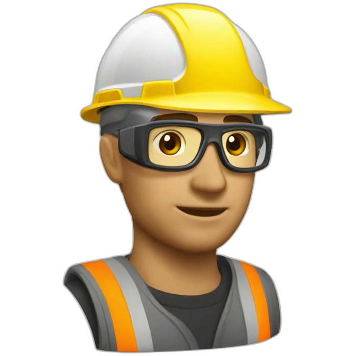 construction sécuriter casque blanc emoji