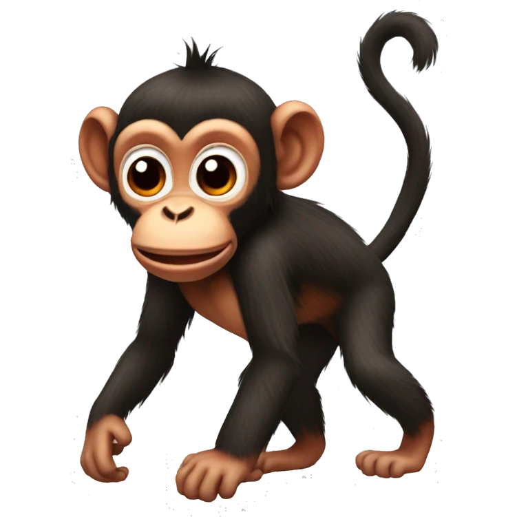 Red butt monkey  emoji