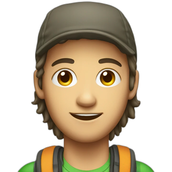 hostel backpacker emoji