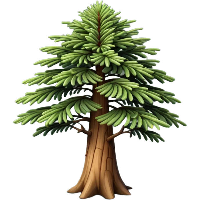A Brazilian araucaria tree with extended branches emoji