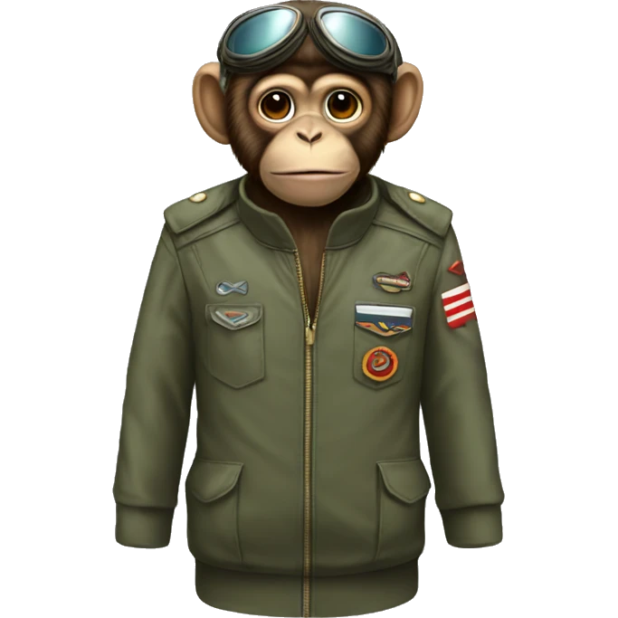 monkey pilot dress emoji