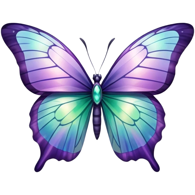 Iridescent Fluorite butterfly emoji