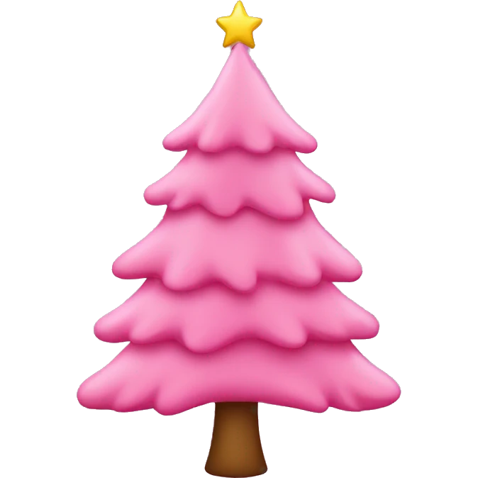 pink christmas tree emoji