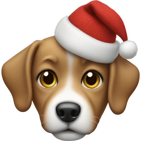 Dog in christmas sweater  emoji