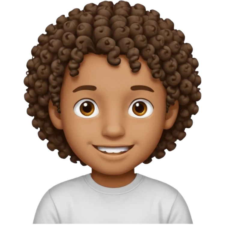 sou um garoto pardo, tenho cabelo cacheado e um piercing dos dois lados da boca emoji