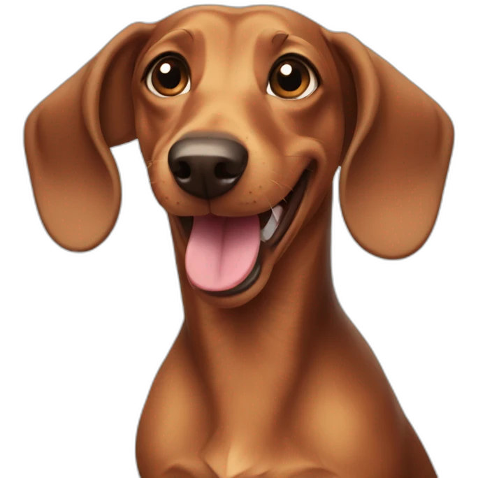 happy dachshund emoji