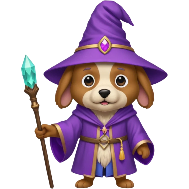 Dog wizard emoji