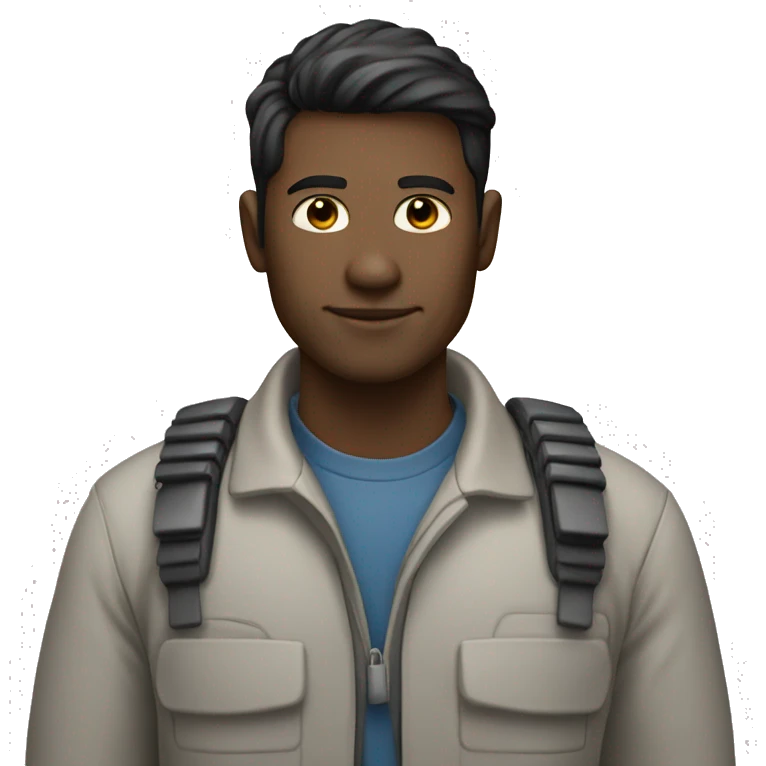 black-haired, white-skinned systems engineer emoji
