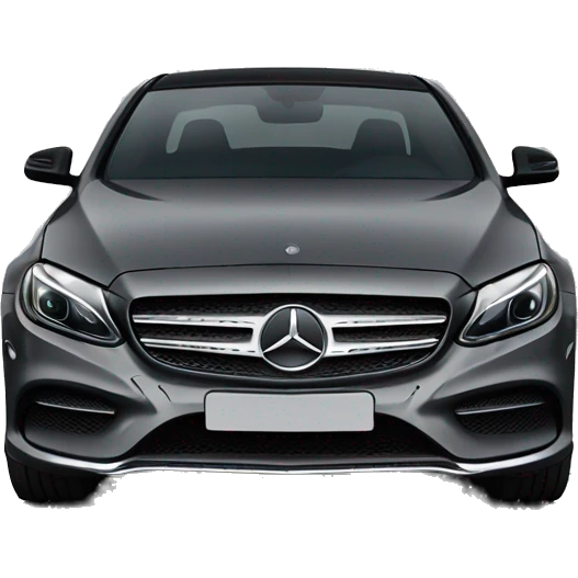 Mercedes-Benz w205 dark gray + black  emoji