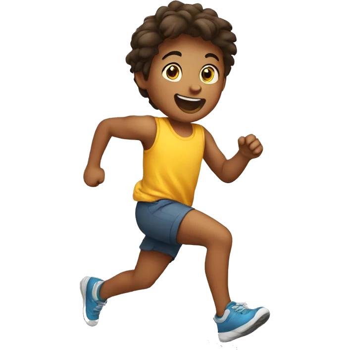 a child running emoji