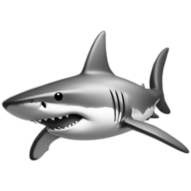 shark standing, a (camouflage cap) on its head,black and white,cartoon,sketched,sketch emoji