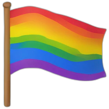 Drapeau lgbtq barrer emoji