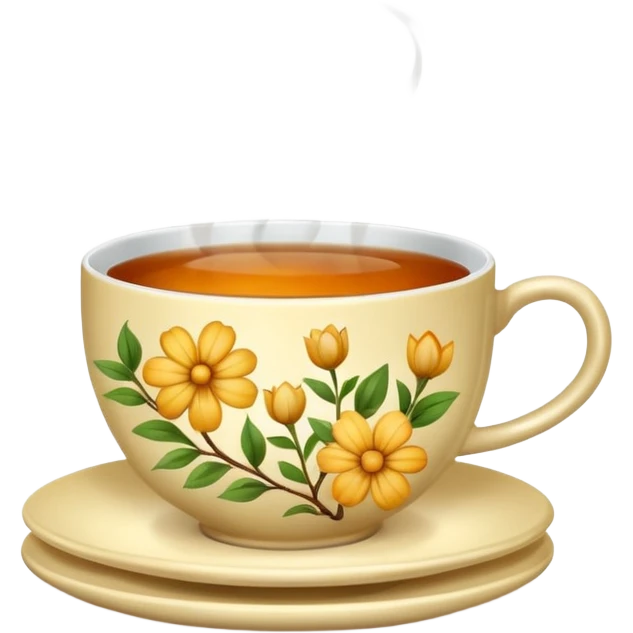 Book in a cup of tea emoji