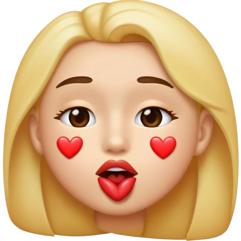 Emoje de beijo no rosto emoji