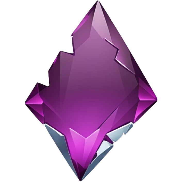dark magenta broken glass shard emoji