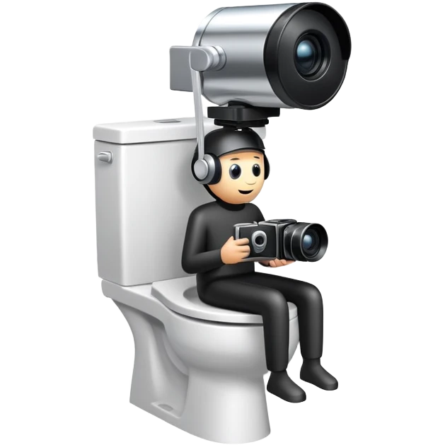 toilet with camera on head, skibidi toilet cameraman emoji