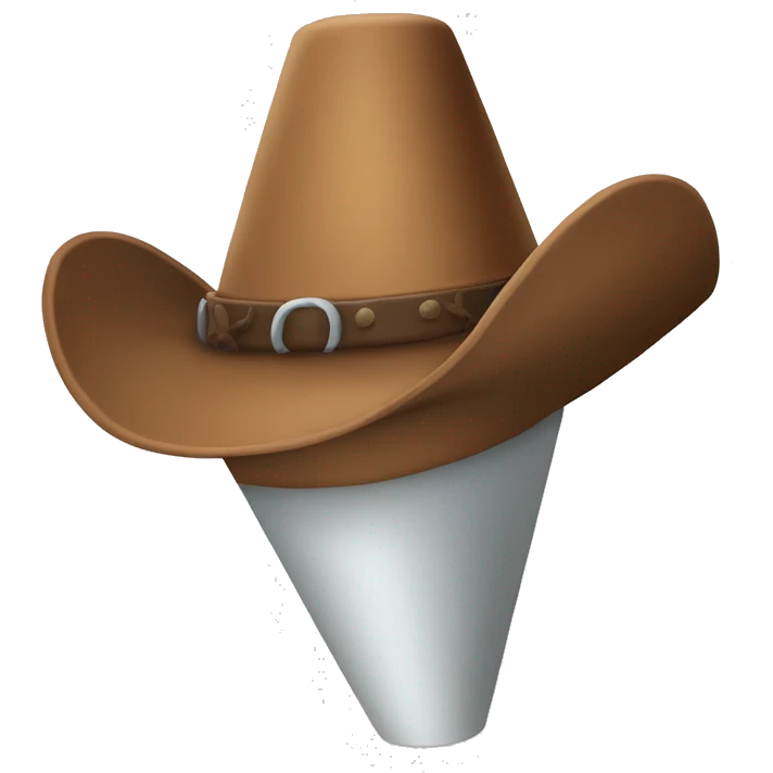 cone with cowboy hat emoji