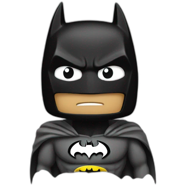Batman with balck heart emoji