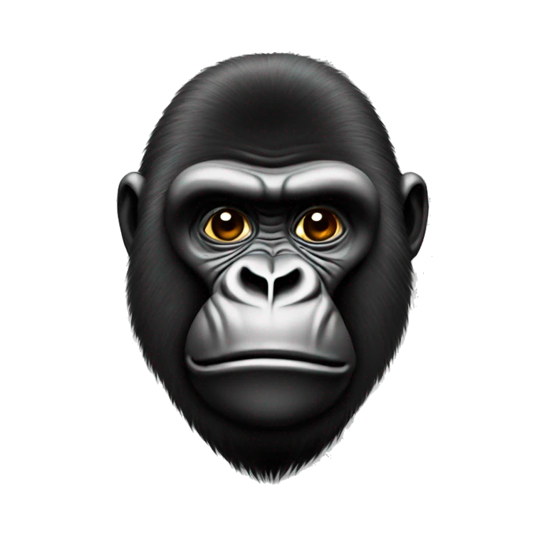 un gorille emoji