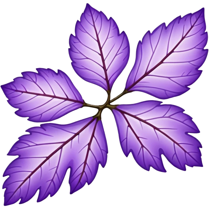 make a purple sakura leaf emoji