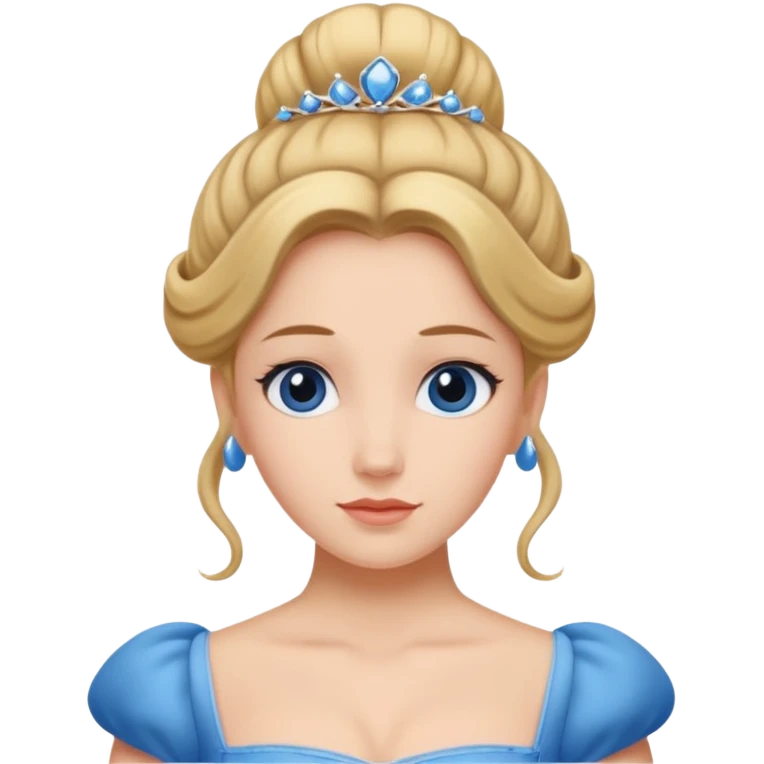 cendrillon elle a les cheveux relevés emoji