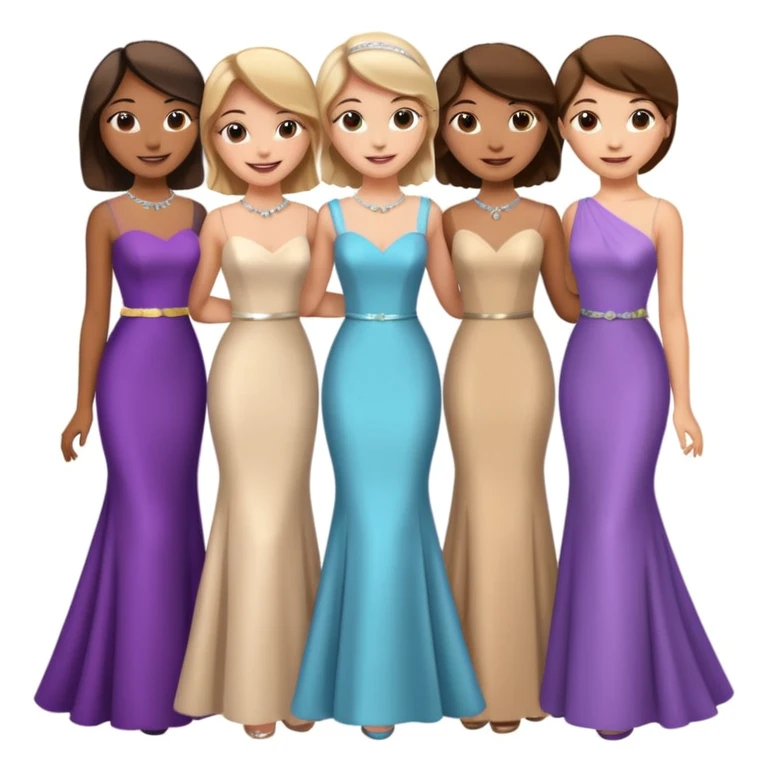 girls in a prom emoji