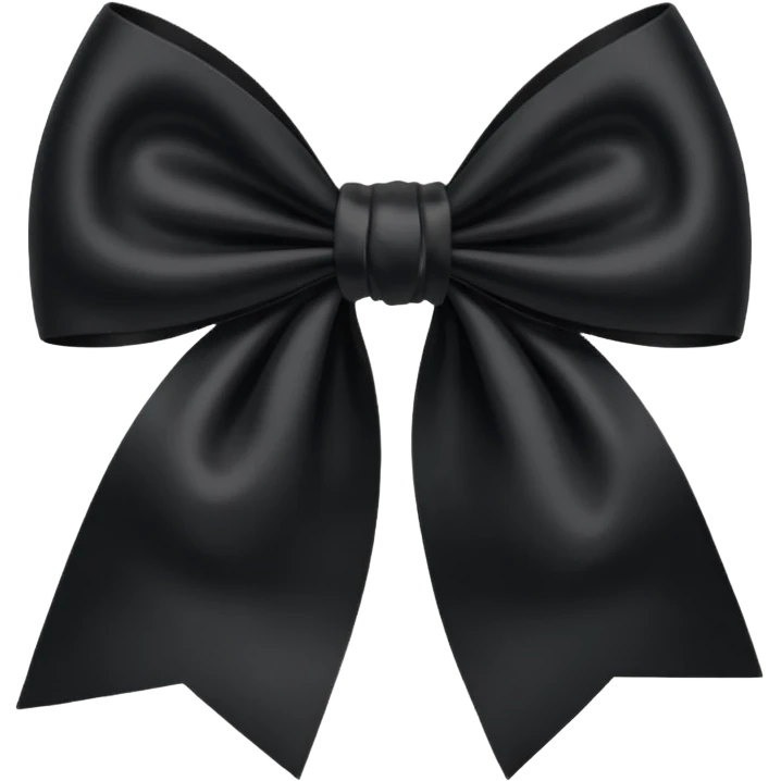 Black bow emoji