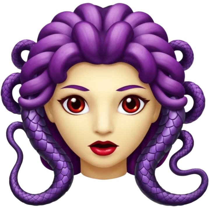 Hazme una medusa con piel de uva morada emoji
