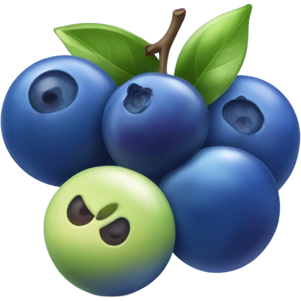 SHINY Blueberries  emoji