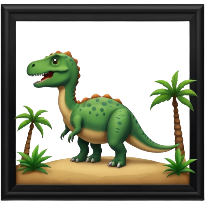 museum with dinosaur sign emoji